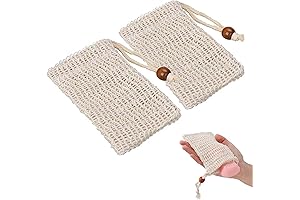 Medsuo 2Pcs Natural Safe Bar Soap Bag