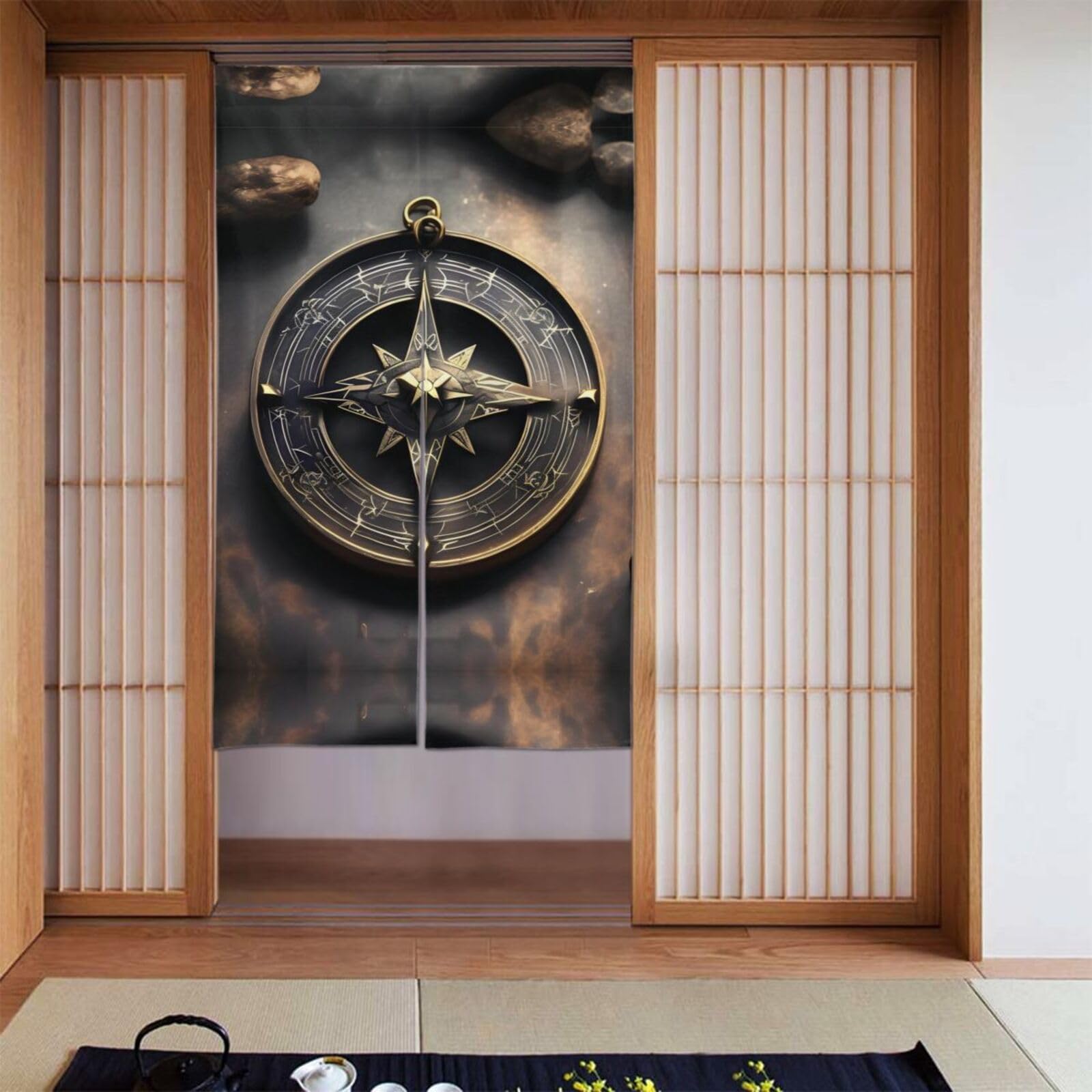 Rideaux occultants chambre boussole magique pour creer un cocon scandinave