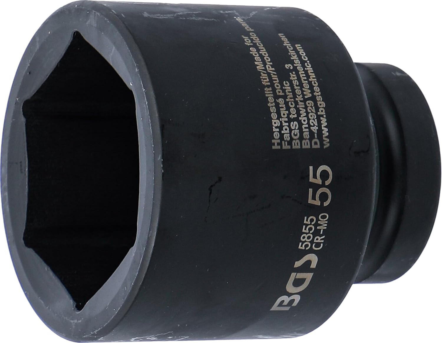 BGS 5856 | Impact Socket, Hexagon | 25 mm (1") Drive | 56 mm