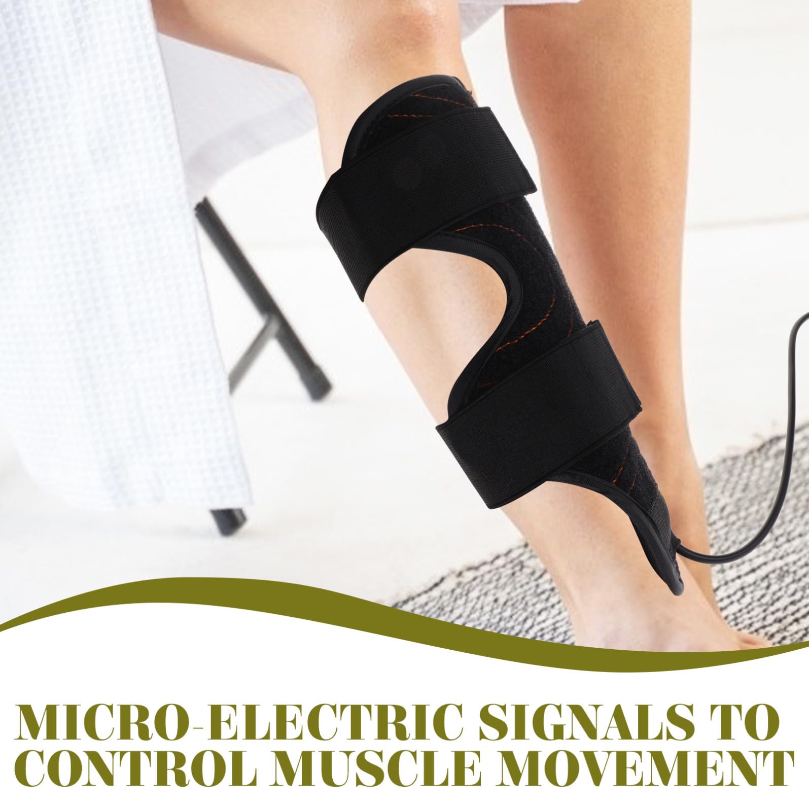 BESPORTBLE Cinturón Reductor Brazos y Piernas con Tecnología Microelectrónica Estimulador Muscular para Tonificar Muslos y Pantorrillas Casa Accesorio Fitness Mujer
