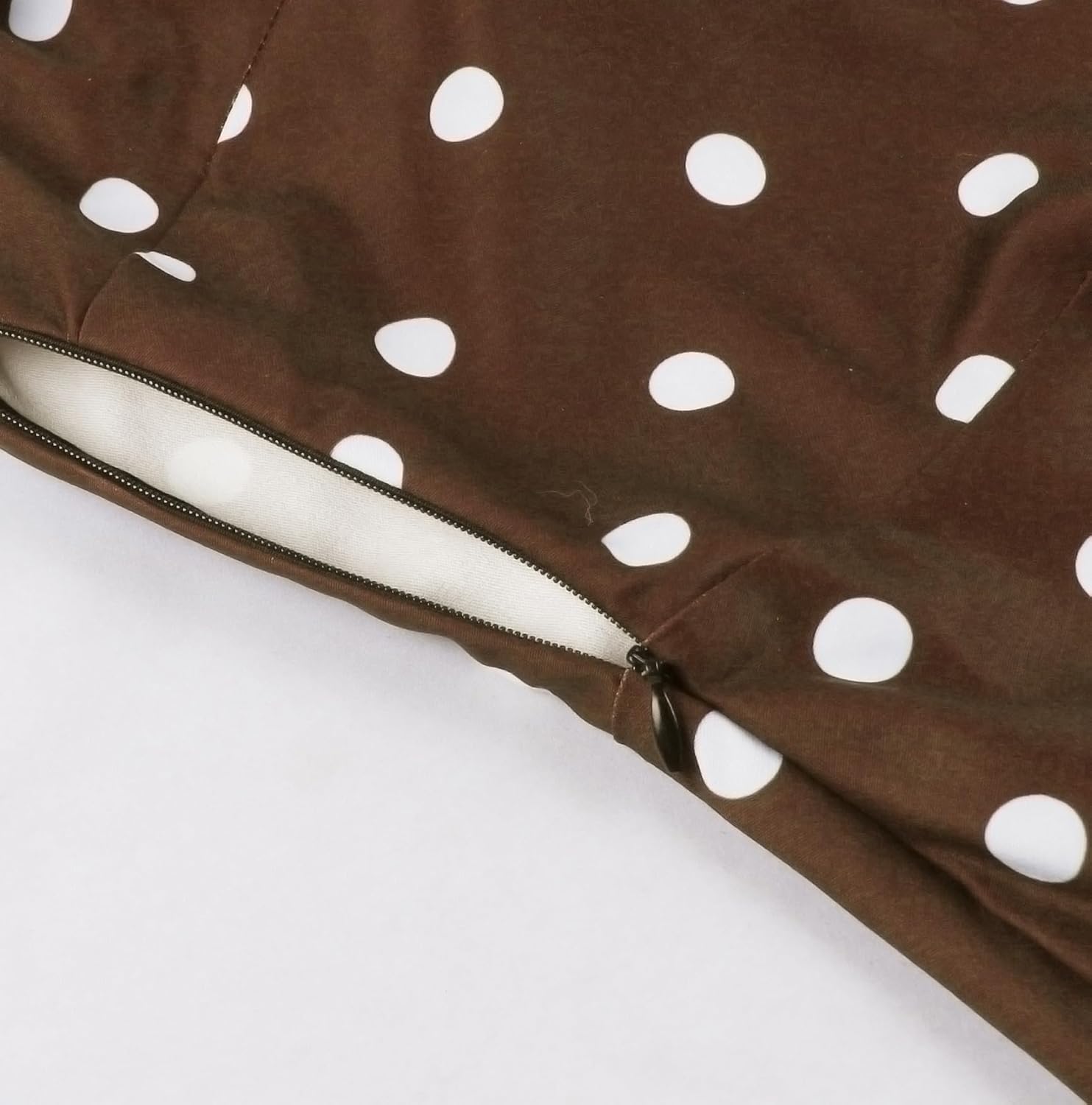 Wellwits Women's Polka Dot Floral Collar Work Party Smart Elegant Vintage Dress - Image 6