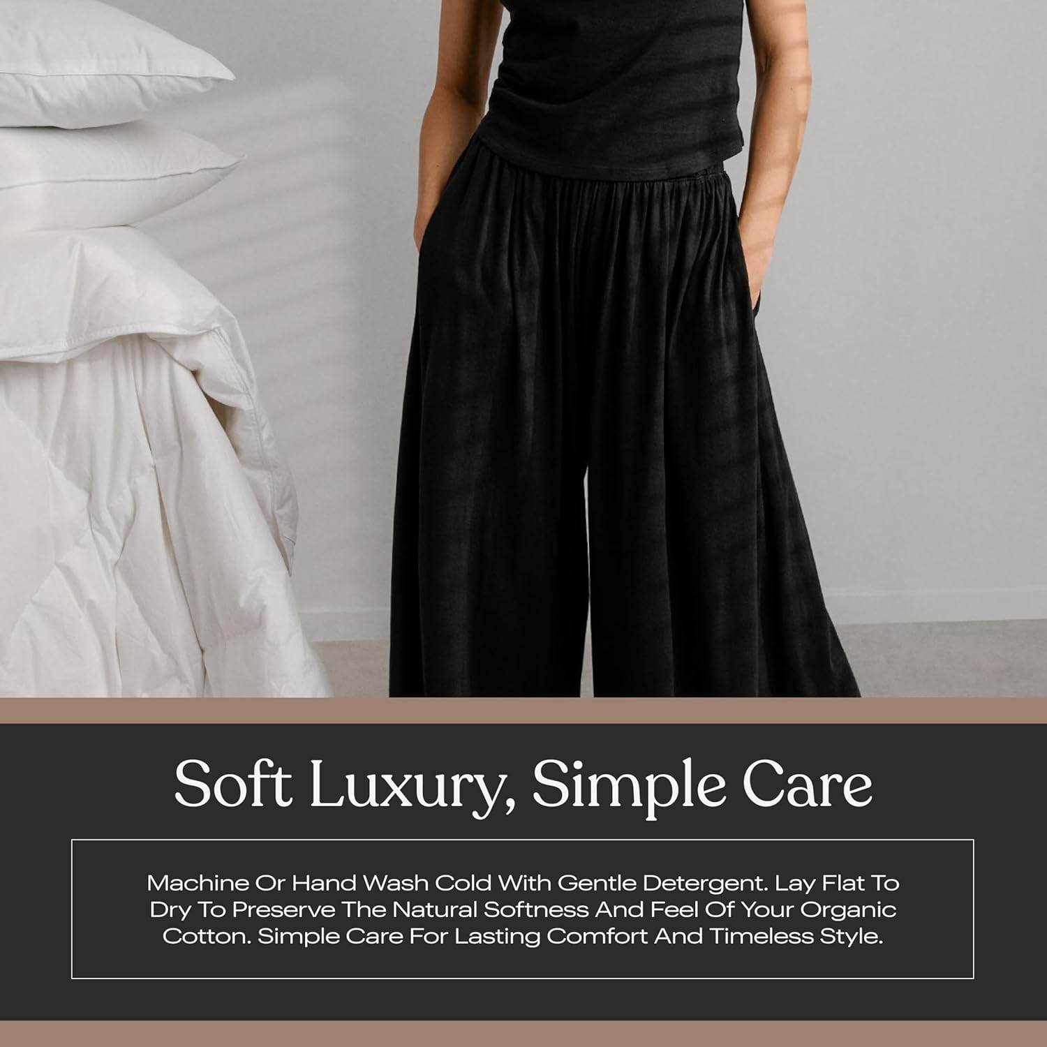 Lunya Women's Pima Wide Leg Pants - Image 8