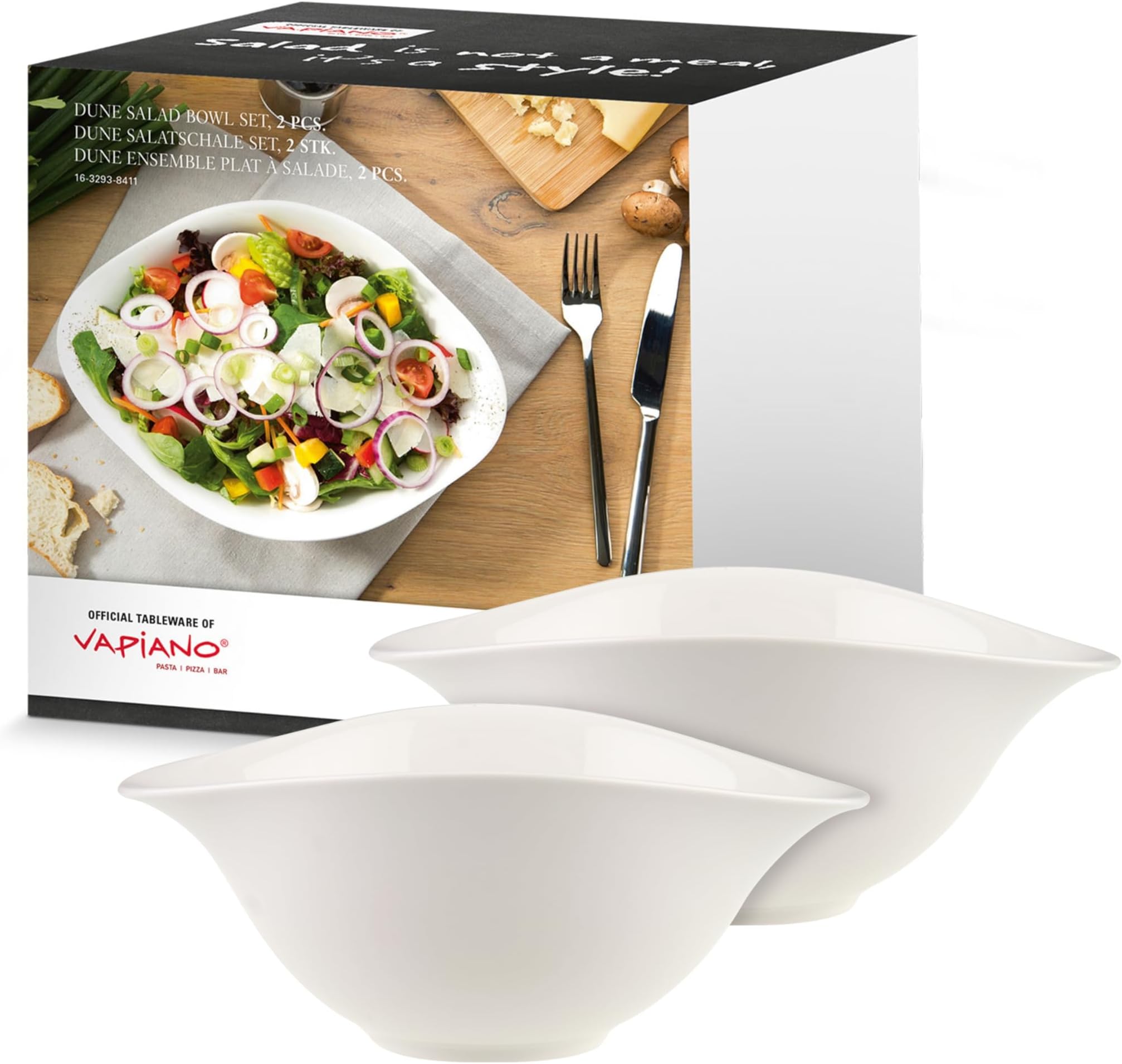 Pizza Schep Villeroy Boch Dune VAPIANO Ensemble D'assiettes à