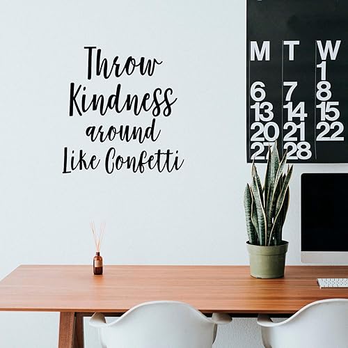 Miniatura 2 de Calcomanía de vinilo para pared, tira bondad como confeti, 24 x 23 pulgadas, decoración positiva para dormitorio, oficina, sala de estar, lugar de