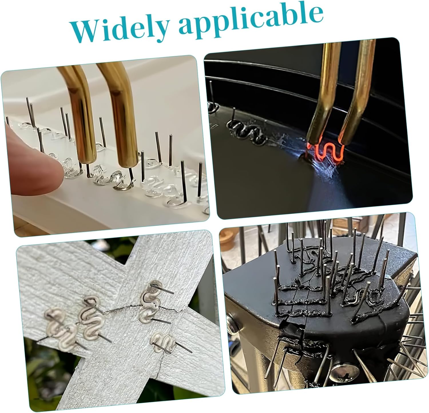 NUOBESTY 500Pcs Brazing Wire for Car Bumper Repair Welding Electrodes High Strength Welding Rods for Automotive Repairing Tools Smooth and Durable Welding