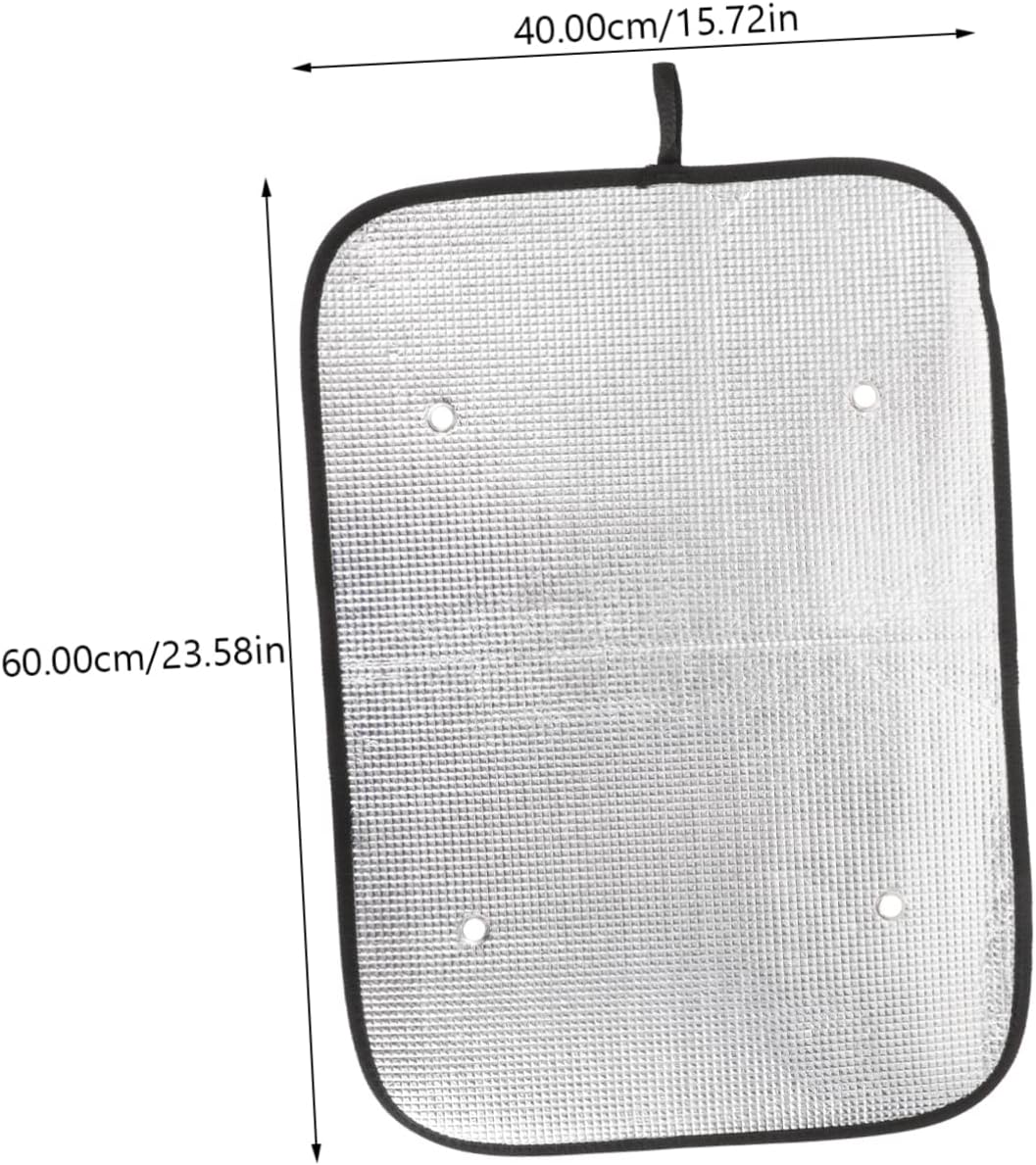 2pcs Rv Door Sun Shade Reflective Window Cover for Rvs Thin Sunshade Cups for Campers Motorhomes Trailers Blocks Harmful Sunlight Keeps Interior Cool