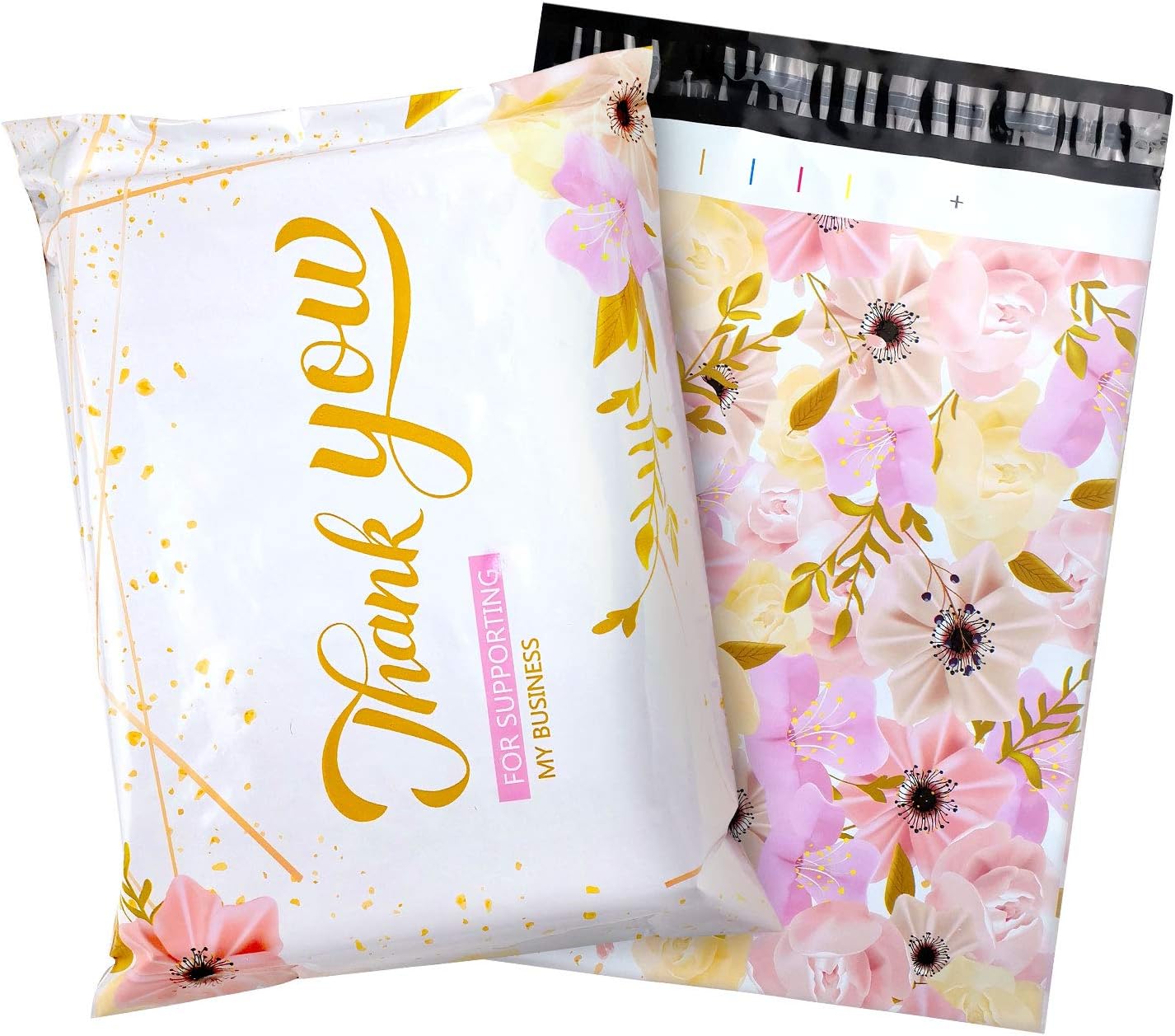 100 Pcs 6x9 Inch Poly Mailers – Waterproof, Self-Seal Daisy Print Shipping Bags For Small Business 5 thumbnail image