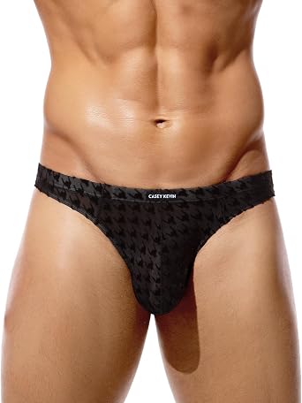 Casey Kevin Mens Lace Sexy Underwear Low Rise Sheer Mesh Bikini Briefs Exotic See-through Pouch Seamless Panties