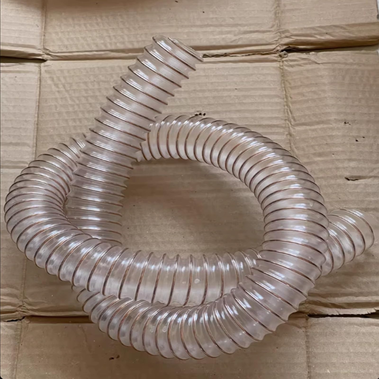 Manguera flexible de recogida de polvo de poliuretano, resistente a pinchazos, para carpintería y garaje, tubo de extracción de humos de 160 mm, rendimiento pesado