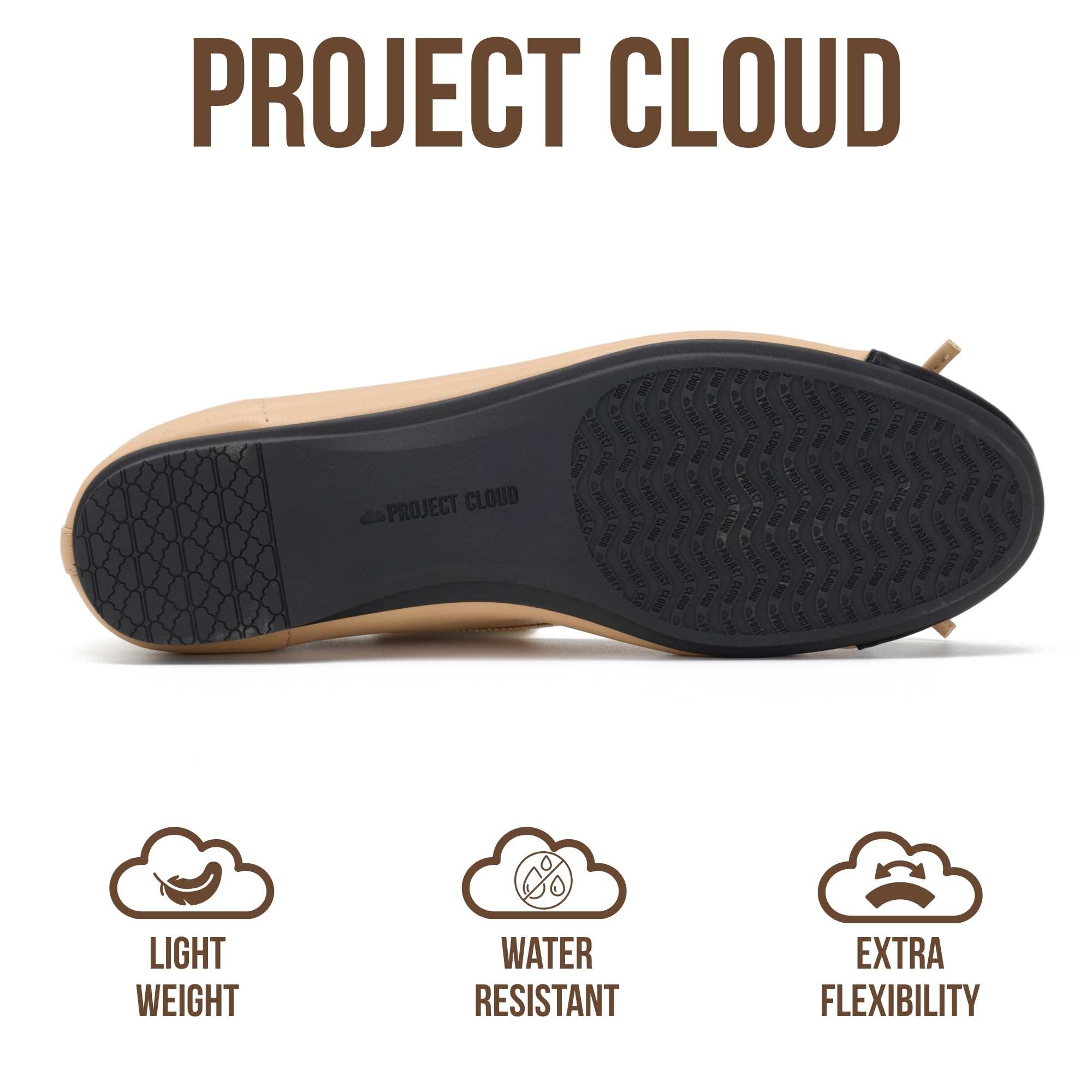 Project Cloud Ballet Flats for Women Shoes - Eco-Crafted with Memory Foam Insole Lightweight Mary Jane Flats - Non-Slip and Comfortable Womens Shoes (Ashley) — view 4