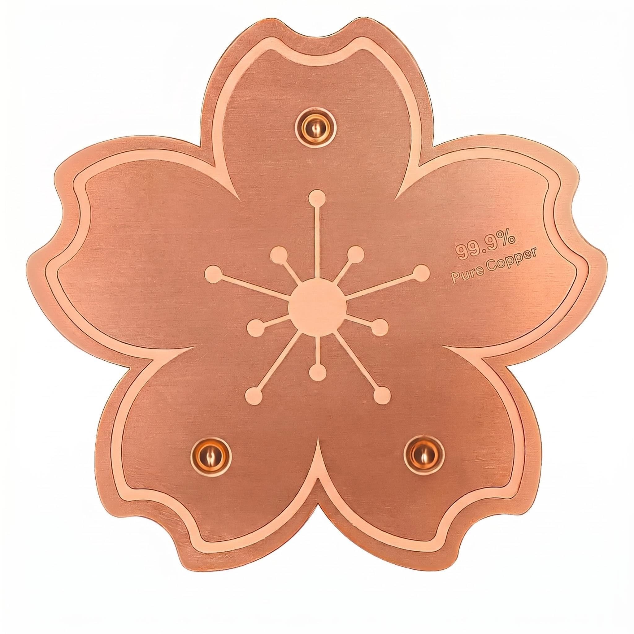 Disco de cobre para baño de pájaros de 12 cm de diámetro accesorio puro para cuencos