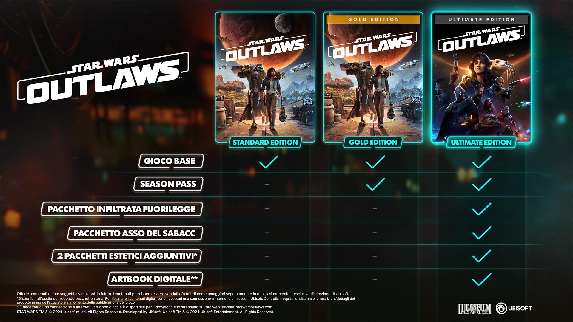 Star Wars Outlaws Standard Edition | PC [Consegna digitale]