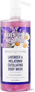 SpaScriptions Lavender & Melatonin Exfoliating Body Wash – 32 fl oz