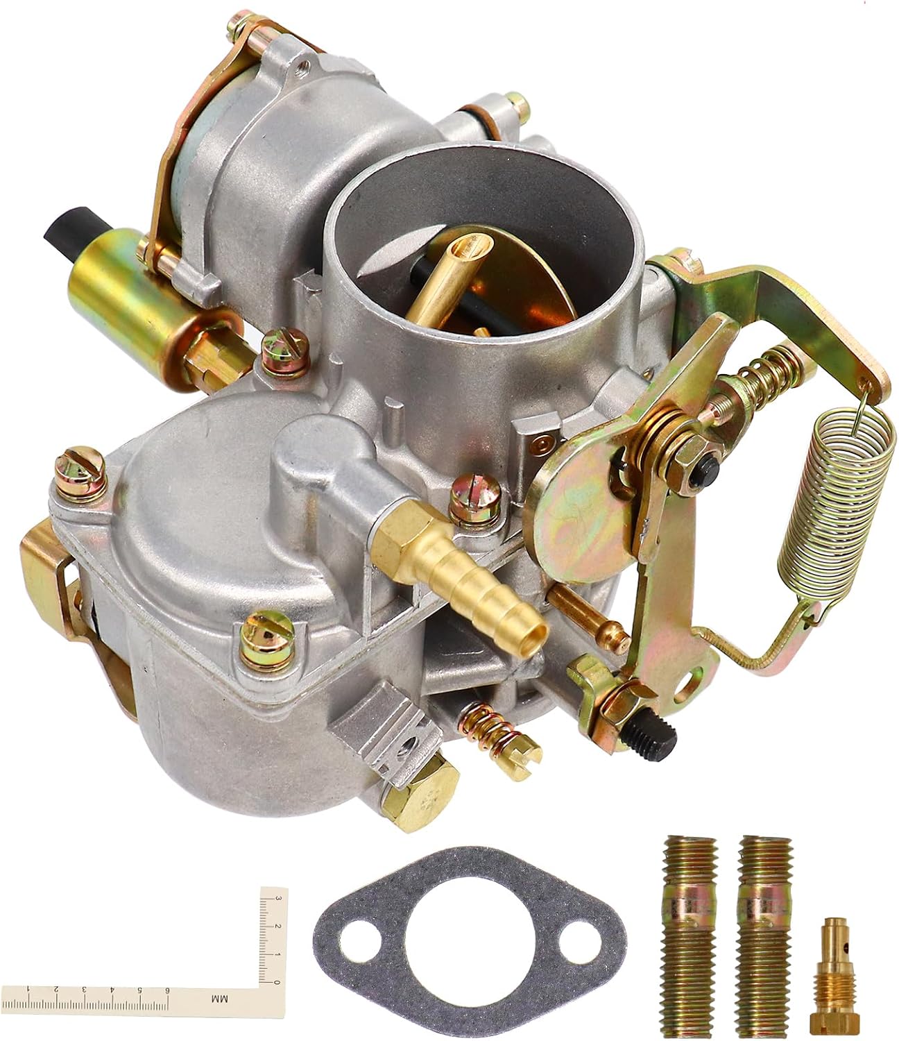 New 30 PICT-1 Carburetor Fits for VW Beetles Super Beetles Bug Bus Air Cooled Type 1949-1966 Volkswagen Transporter Bug Bus Thing Karmann Ghia 1500CC Electric Choke 113129027H 113129027F