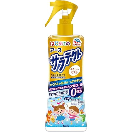 Amazon 防除用医薬部外品 はじめてのサラテクト Premium0 やさしいミスト 虫よけスプレー アルコールゼロ処方 0ml サラテクト 虫除け 忌避用品