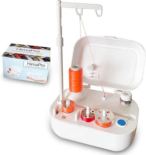 HimaPro Devanadora Eléctrica Compacta  Devanadora de Bobinas Automática Portátil con Puerto USB-C y Cables  Compatible con Todos los Tipos