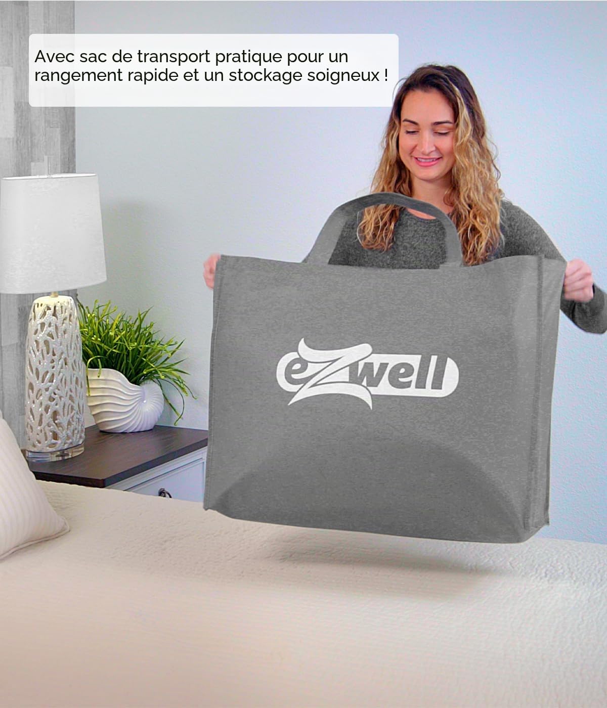 Genius eZwell Lot de 3 tapis de massage pour tout le corps, 55 x 170 cm, pour dos, jambes, cou, télécommande, 5 modes avec fonction thermique, tapis de massage vibrant pour hommes et femmes