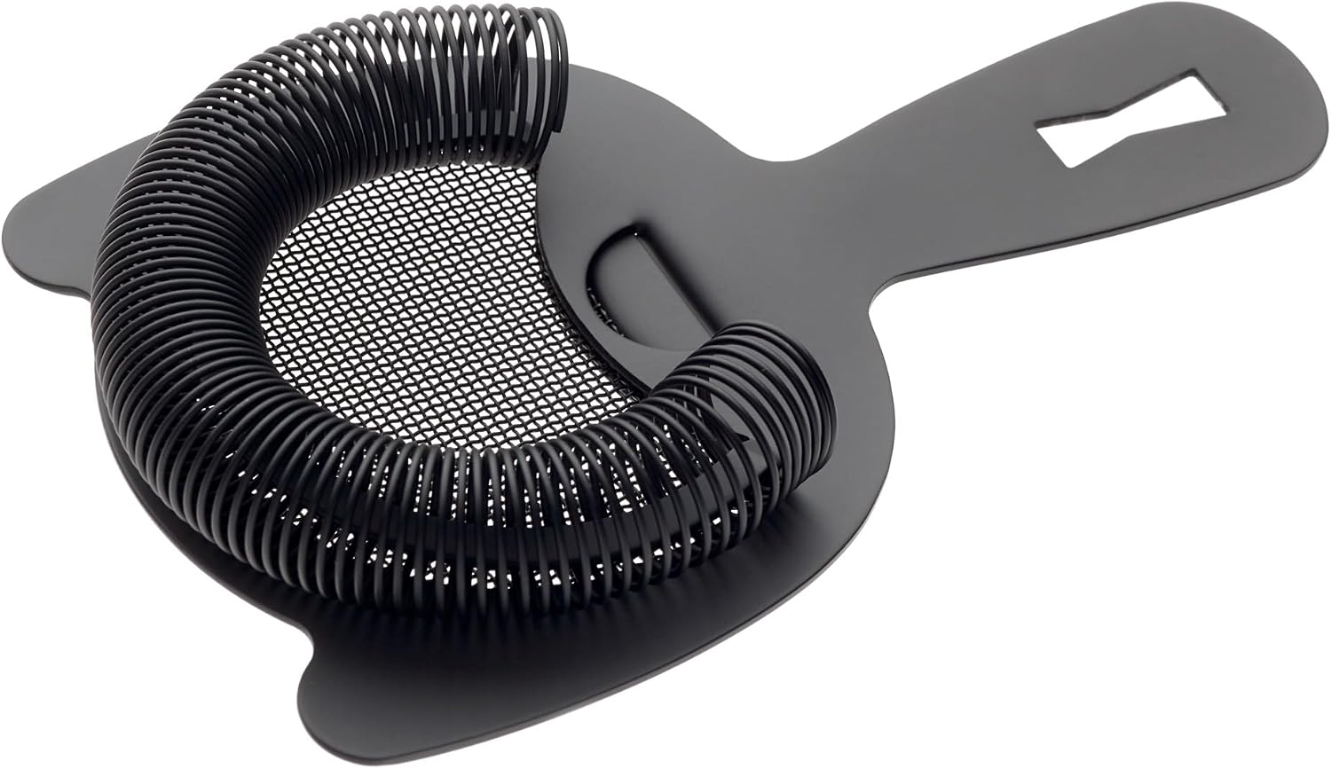 Barfly Fine Mesh Spring Strainer, Matte Black