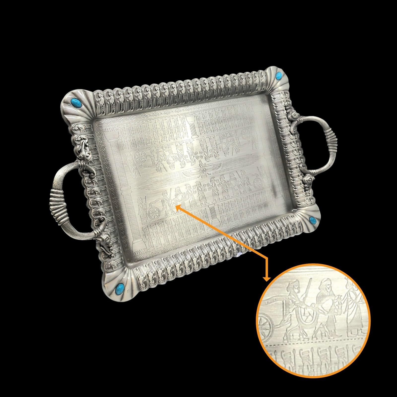 Amazon.com: TtAk HOUSEWARE 18.5 inch Rectangular Metal Zinc