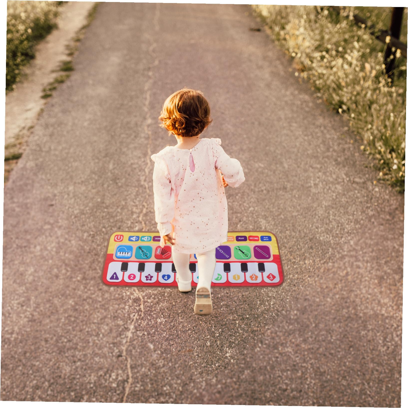 Tappeto Musicale Piano Danza 1 Pezzo in Plastica e Stoffa per Bambini | Tastiera Bimbi, Gioco Didattico Modalità Multiple, Regalo Educativo per Ragazzo e Ragazza