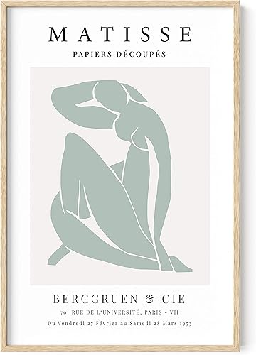 HAUS AND HUES Póster estético de Matisse en pastel danés, decoración de habitación en pastel danés, impresión estética de Matisse y decoración de