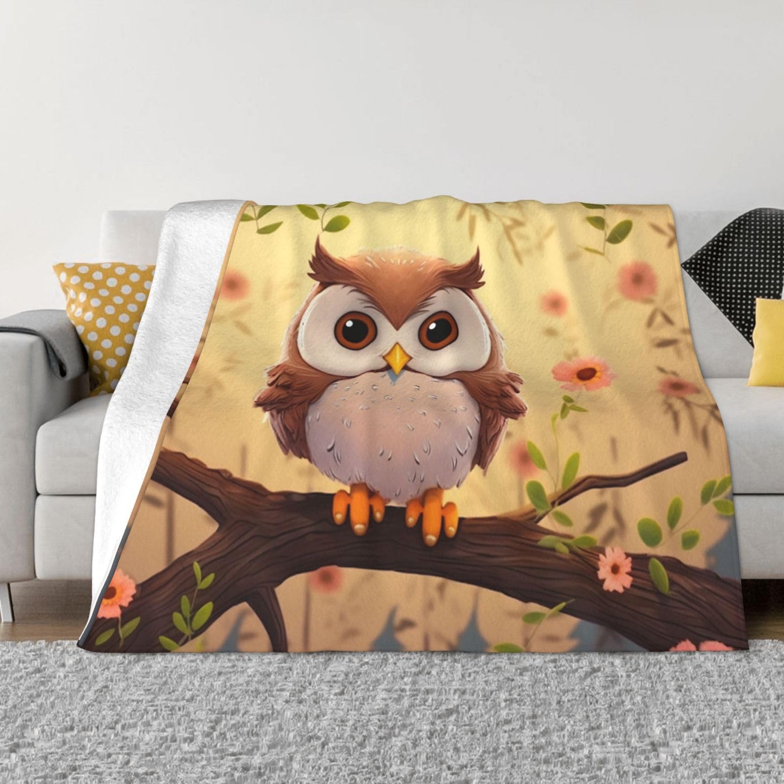 Couverture micro-polaire en flanelle légère 203x152 cm pour toutes saisons