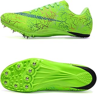 Hombres Mujeres Spikes Track Shoes 8 Nails Spikes Athletics Sprint Spikes Shoes para niños Carreras de 100 a 400 Metros Sprinting Match