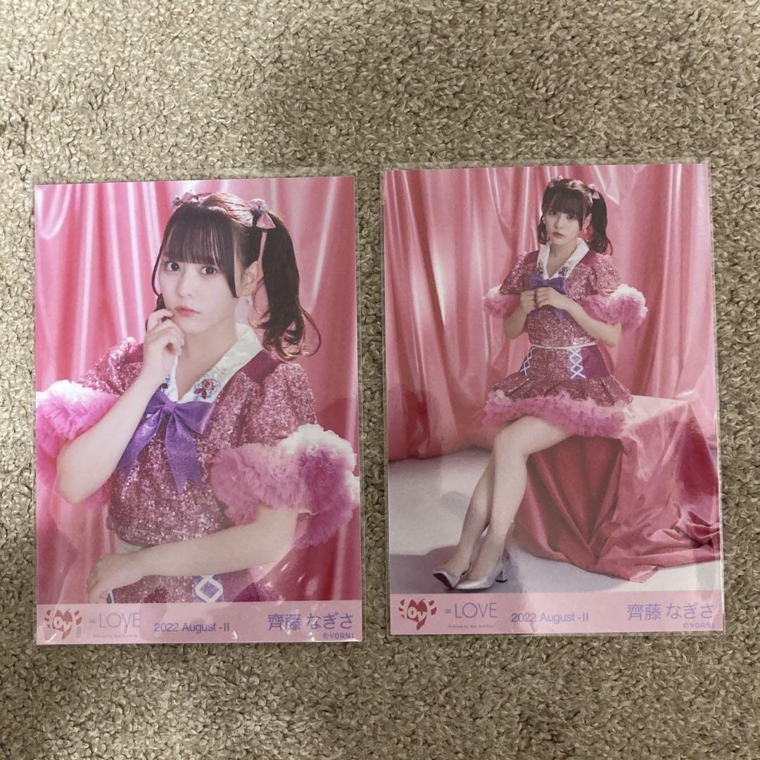 LOVE イコラブ 齊藤なぎさ イコノイジョイ 生写真 直筆 キラキラ LOVE