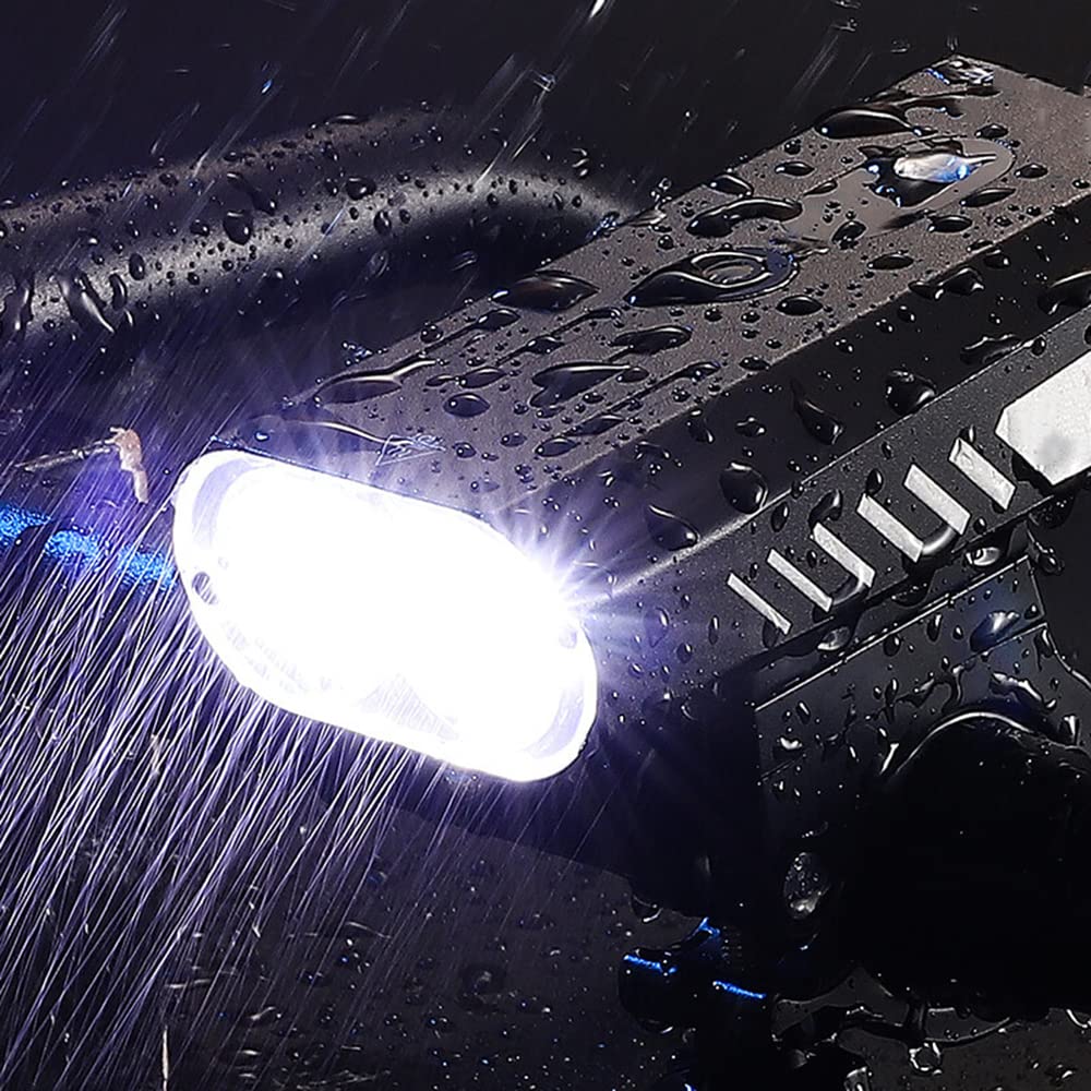 Faro Anteriore per Bicicletta a induzione, Luce Brillante per Bicicletta, Torcia Ricaricabile USB, Torcia Impermeabile per Ciclismo, Faro per Bicicletta