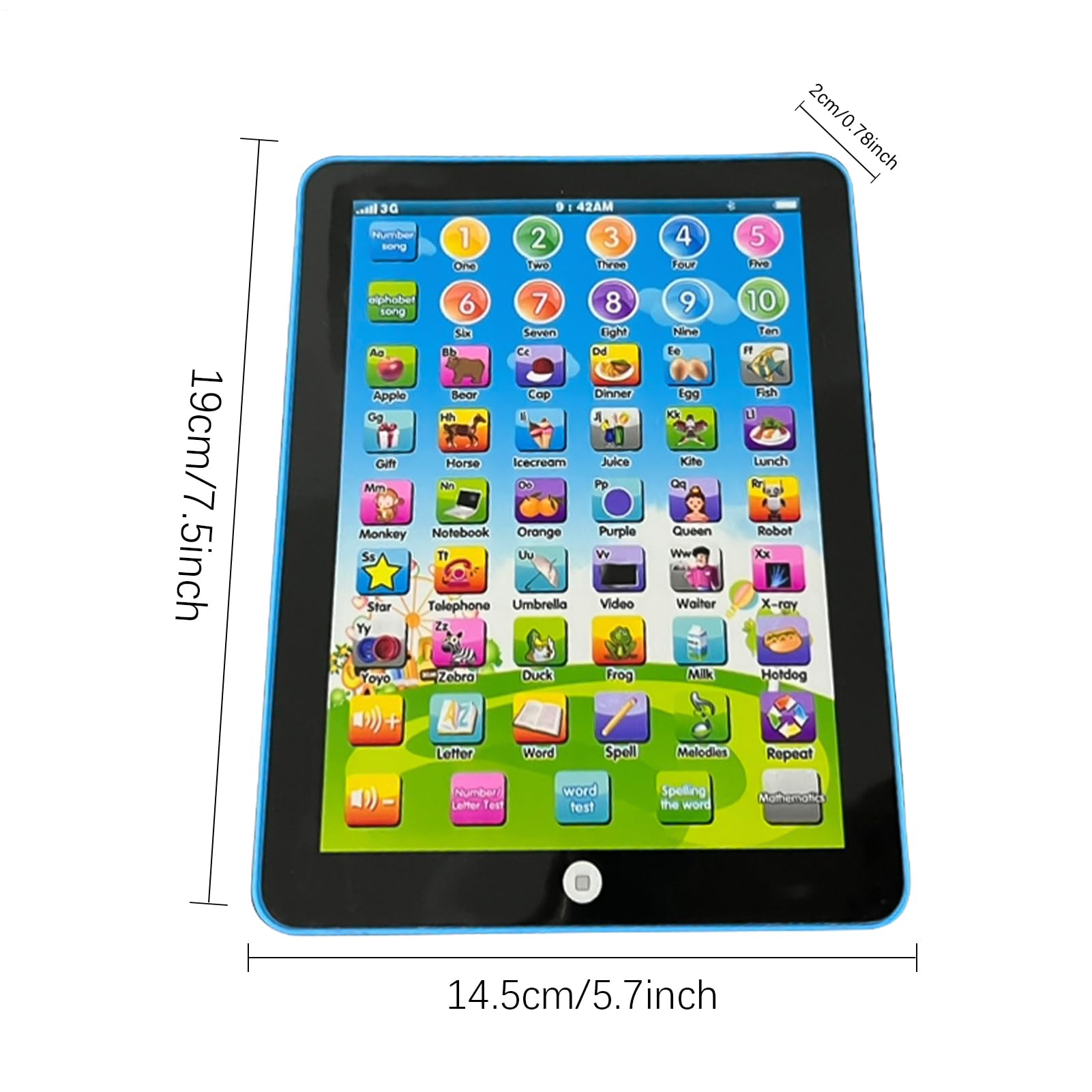 Tablet Per Bambini Per Ragazzi: Tablet Per Imparare E Giocare, Pad Didattico Con Controllo Touch | Giocattolo Interattivo Per L'apprendimento Con Funzione Di Educazione Precoce Per Lo Svilu