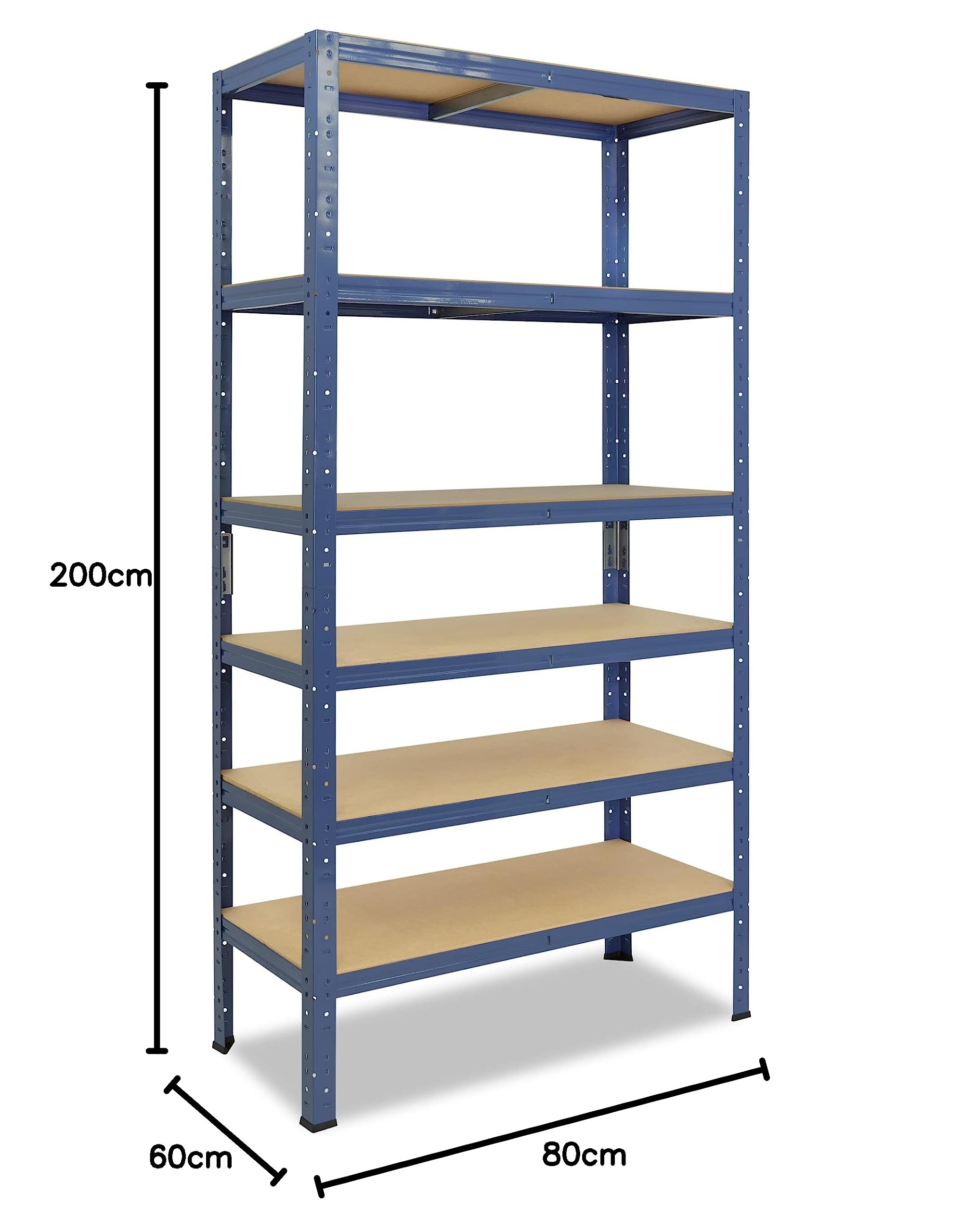 Étagère Métallique Charge Lourde 90x50x40 Cm – 3 Niveaux Galvanisée 175 Kg/niveau, Montage Emboîtage Facile Garage Cave Atelier