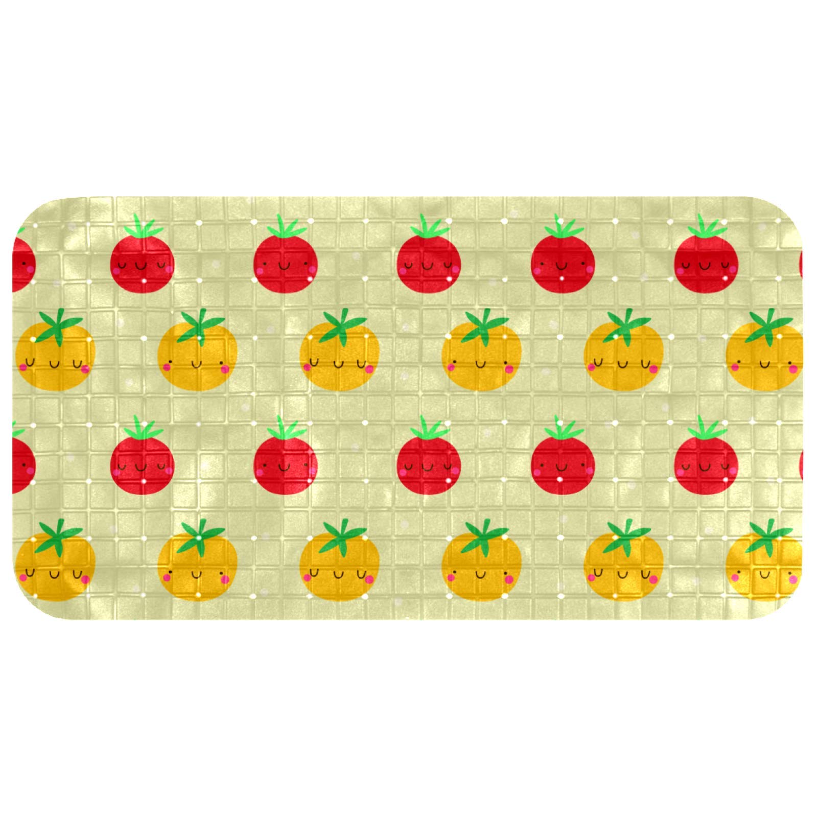 Tapis de bain pour bébé décoratif Bennigiry 37x68 cm aux motifs tomates
