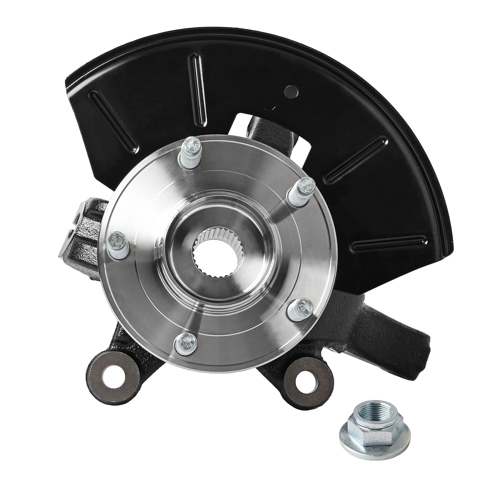 Photo 1 of Docas Suspension LK016 Front Right/Passenger Side Steering Knuckle and Hub Assembly Kit Set Compatible for F-ord Escape 2001-2012, for Mazda Tribute 2001-2011, for Mercury Mariner 2007-2011 Front Passenger Side