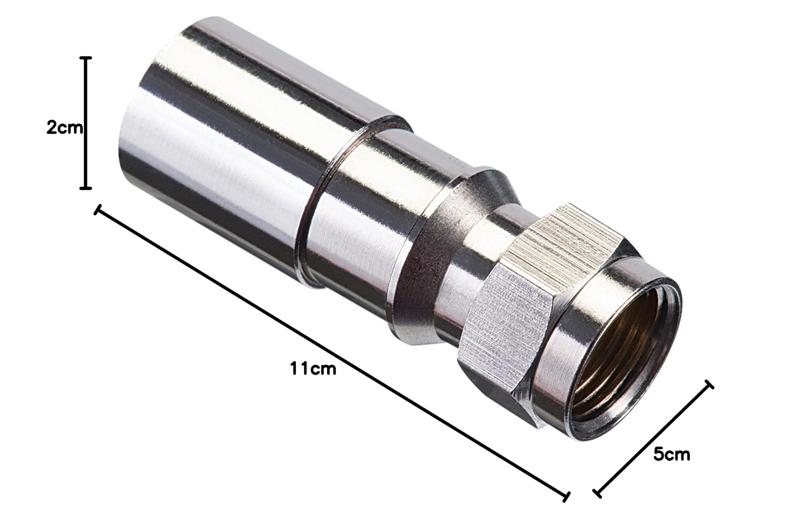 IDEAL Industries, Inc. 92-656 RTQ XR RG-6 F Conectores de compresión, Macho F para Aplicaciones de Cable y satélite