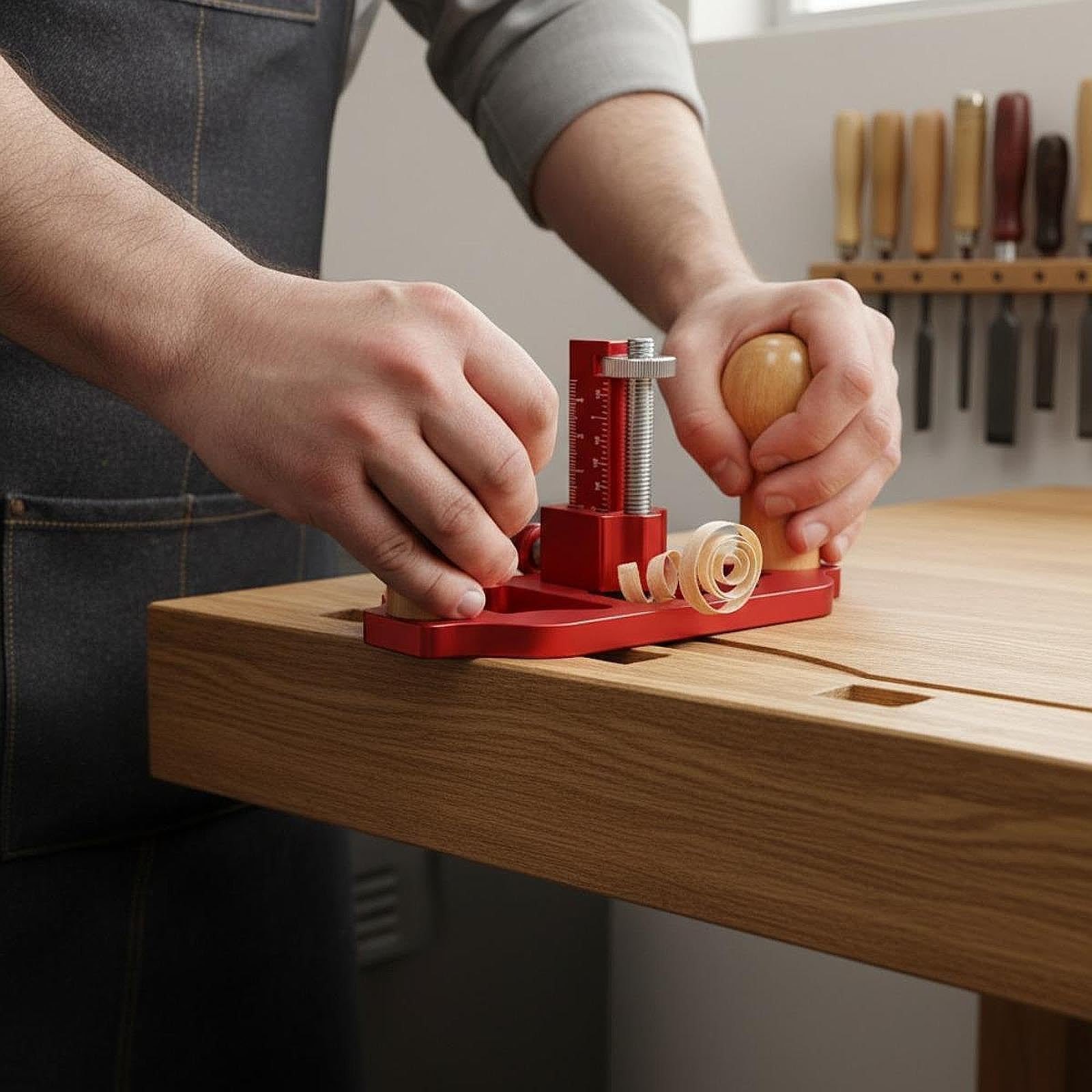 Pialla piatto con bordi piatti, pialla manuale portatile per rifinitura e lavorazione del legno.