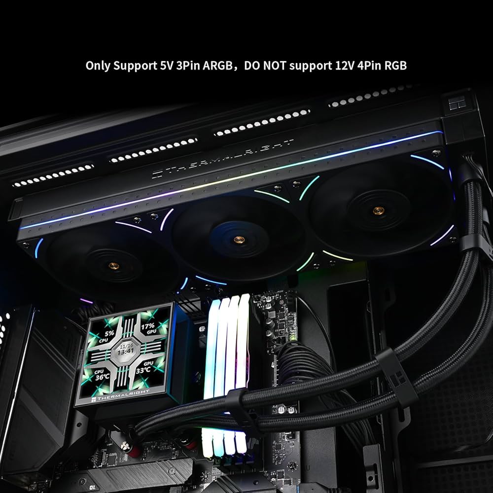 PC用ファン・クーラー Thermalright Hyper Vision 360 Black ARGB Hyper Vision 360 ARGB BLACK – Thermalright