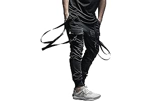 Men's Tactical Futuristic Cyberpunk Joggers | Warcore Streetwear