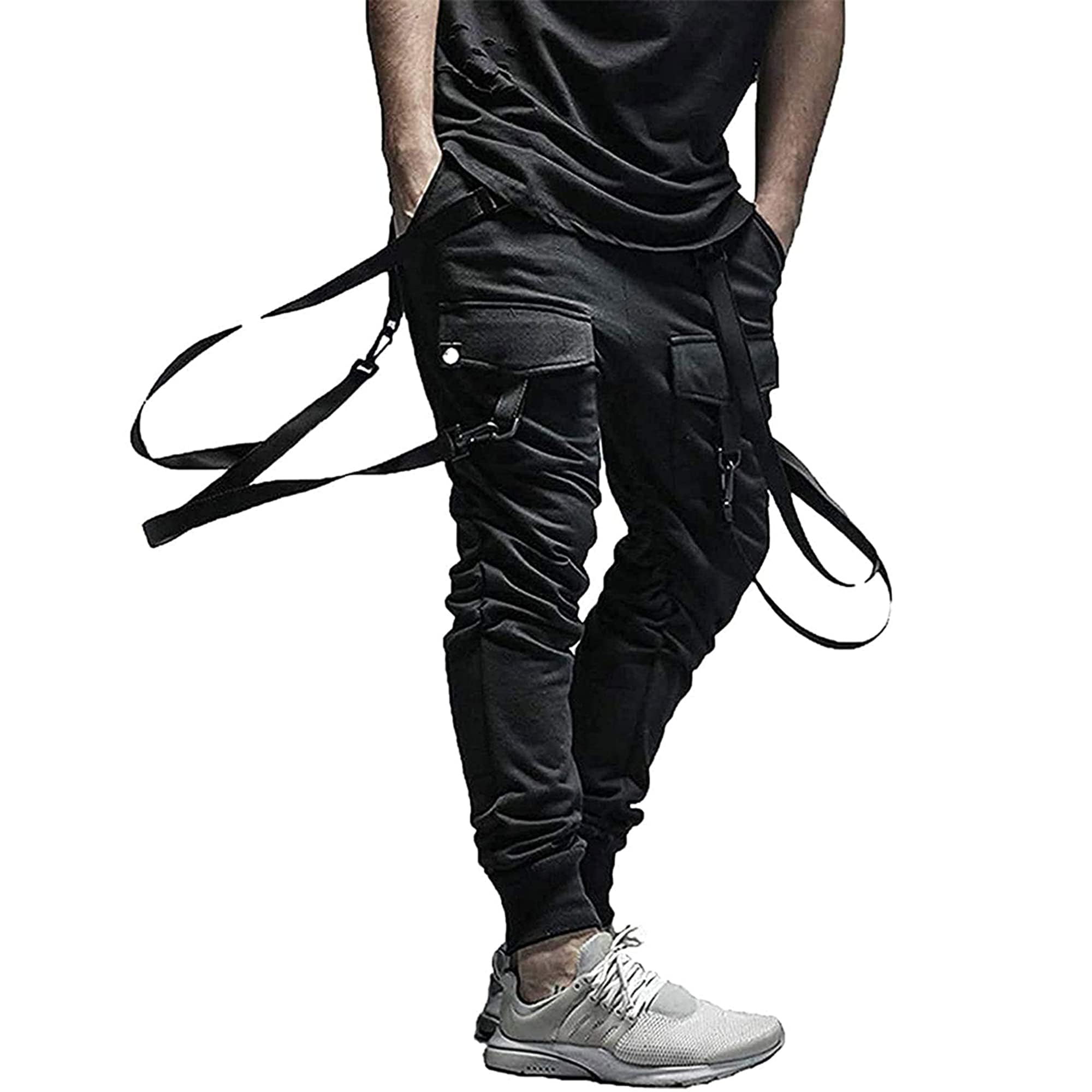 Men's Futuristic Clothing Cargo Joggers Baggy Pants Gothic Techwear Streetwear Hip Hop Pants Cargo Pants for Men