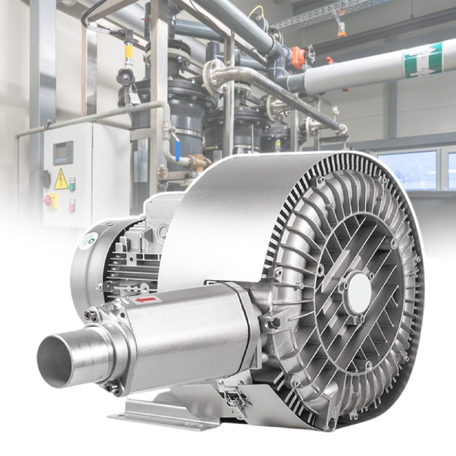 Wirowa Sprężarka Pierścieniowa, Sprężarka Regeneracyjna, Cicha Przemysłowa Pompa Próżniowa do Dmuchania lub Zassania Powietrza, 700/850/1300W 850W