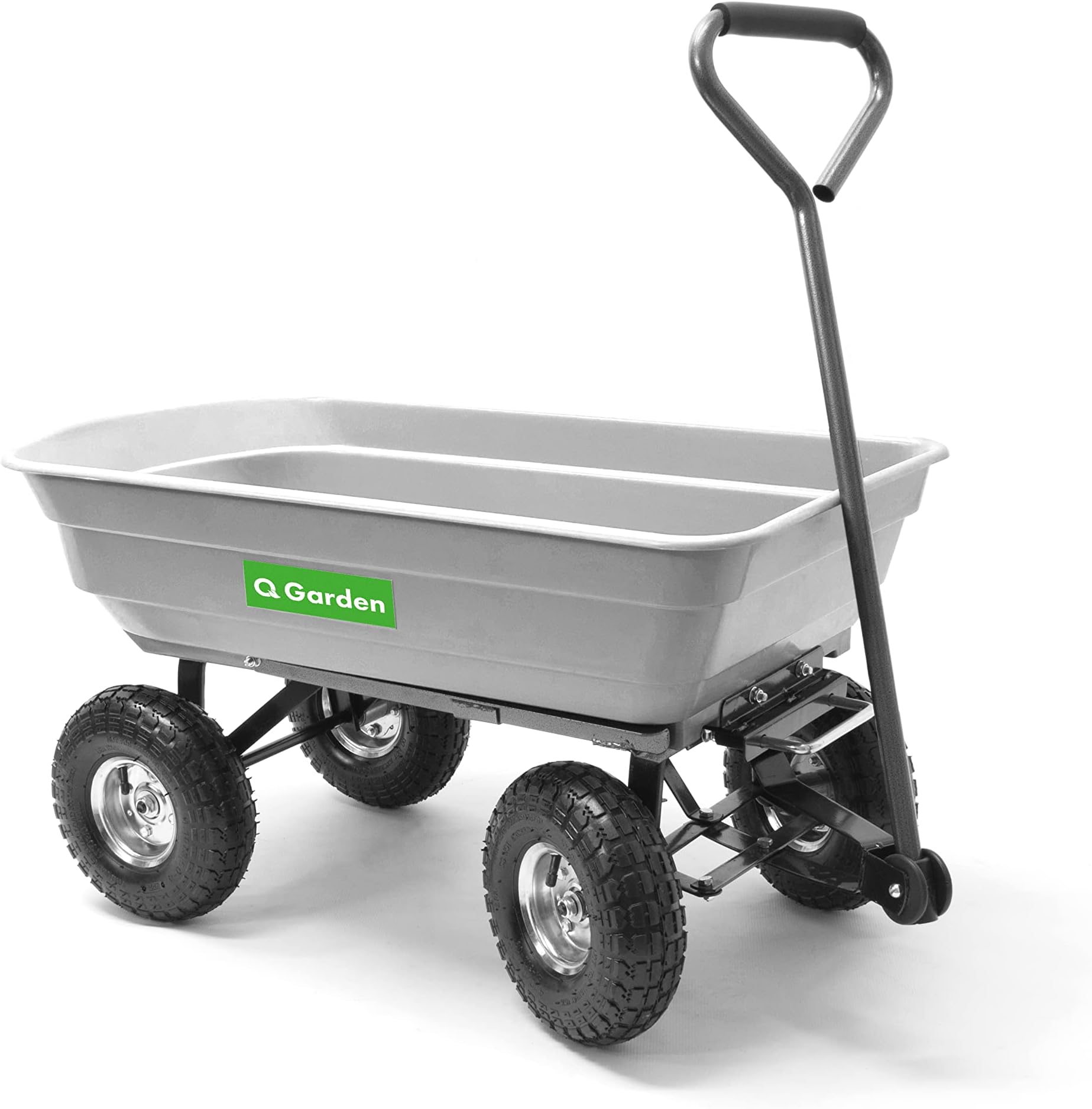 KCT 75 Litre Garden Trolley Tipper Cart with Soft Grip Handle Amazon
