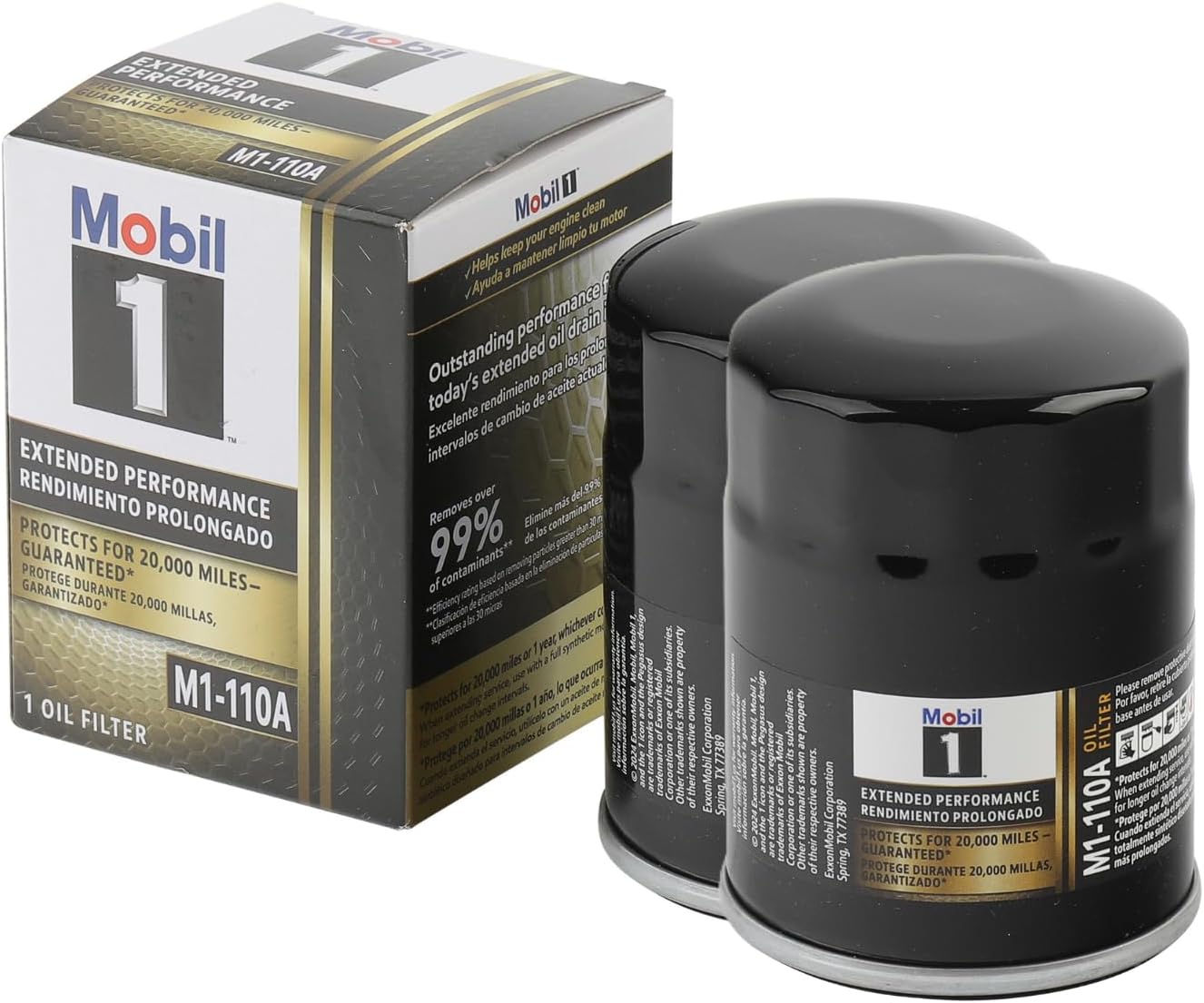 Mobil 1 M1-110A Extended Performance Oil Filter, Pack of 2