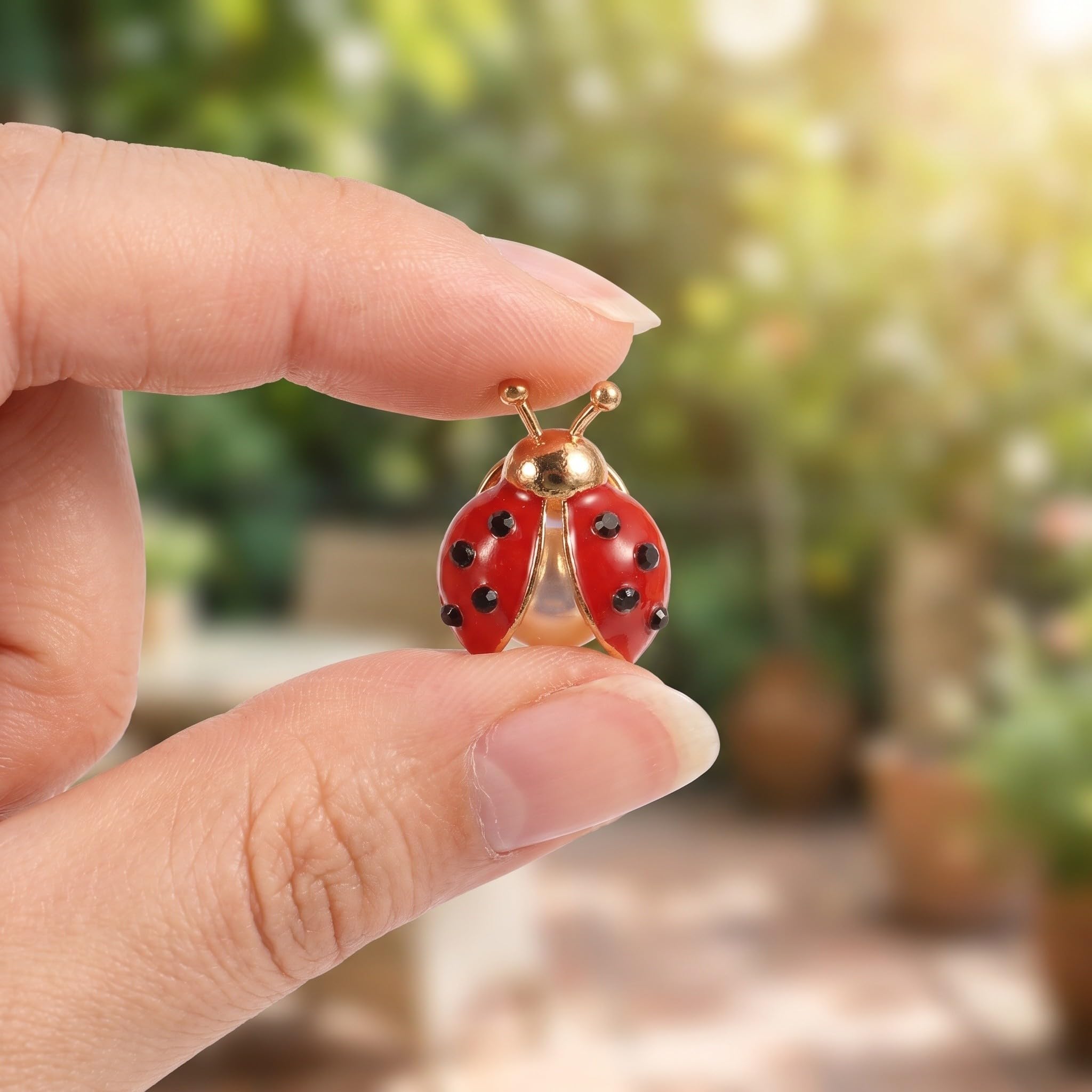 30 Pezzi Spilla da Donna a Forma di Coccinella con Cristalli
