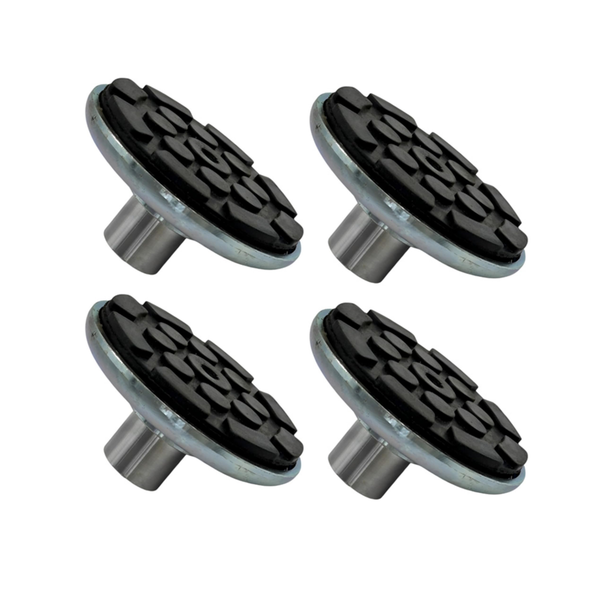 4 Car Lift Rubber Tray Heightening Feet Plus High Leg Pads Shaft Diameter 35mm (Round Single Hole Tray)