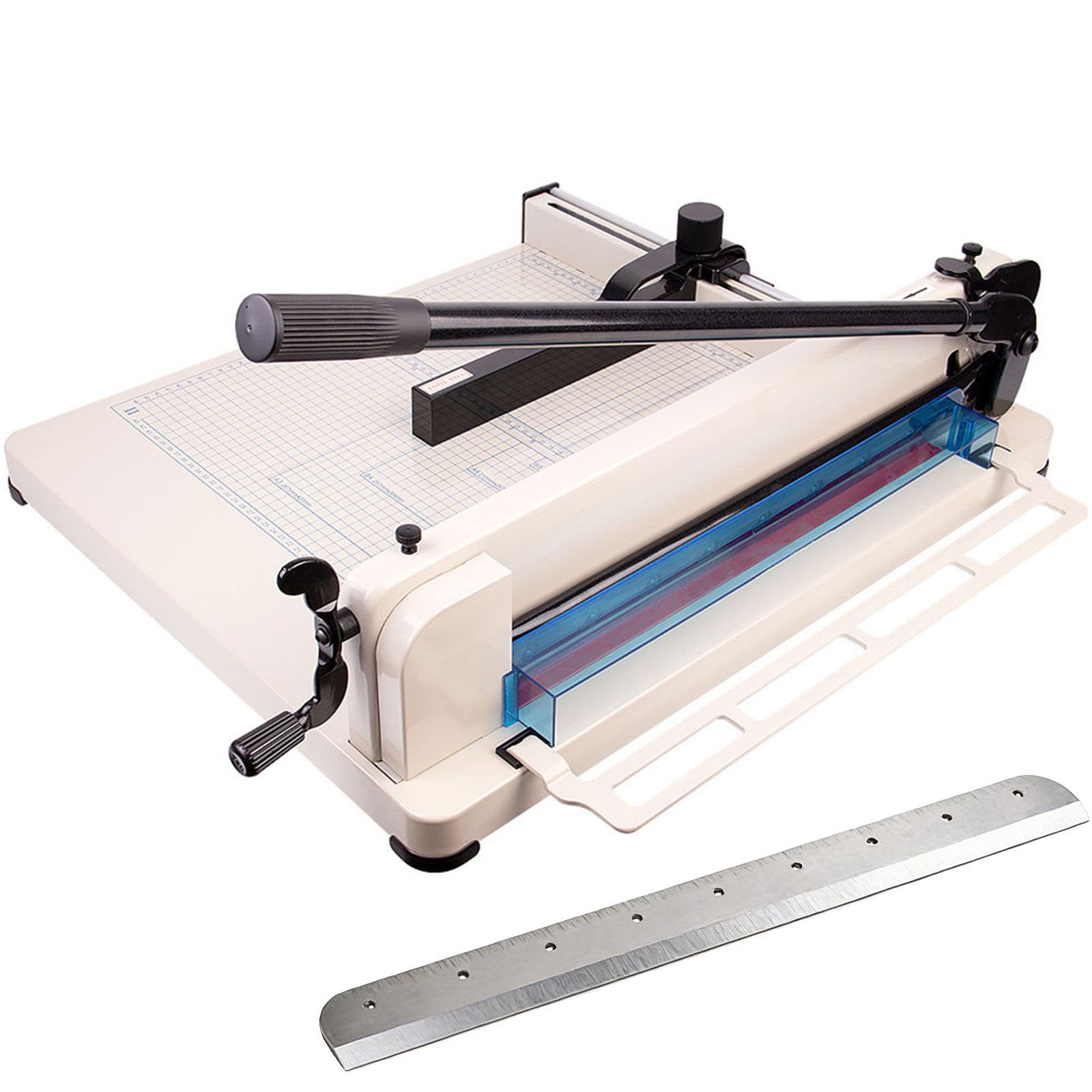 Taglierina a ghigliottina resistente, max 400 fogli, stack tagliacarte con lama in acciaio da 30/43 cm per ufficio, scuola, artigianato