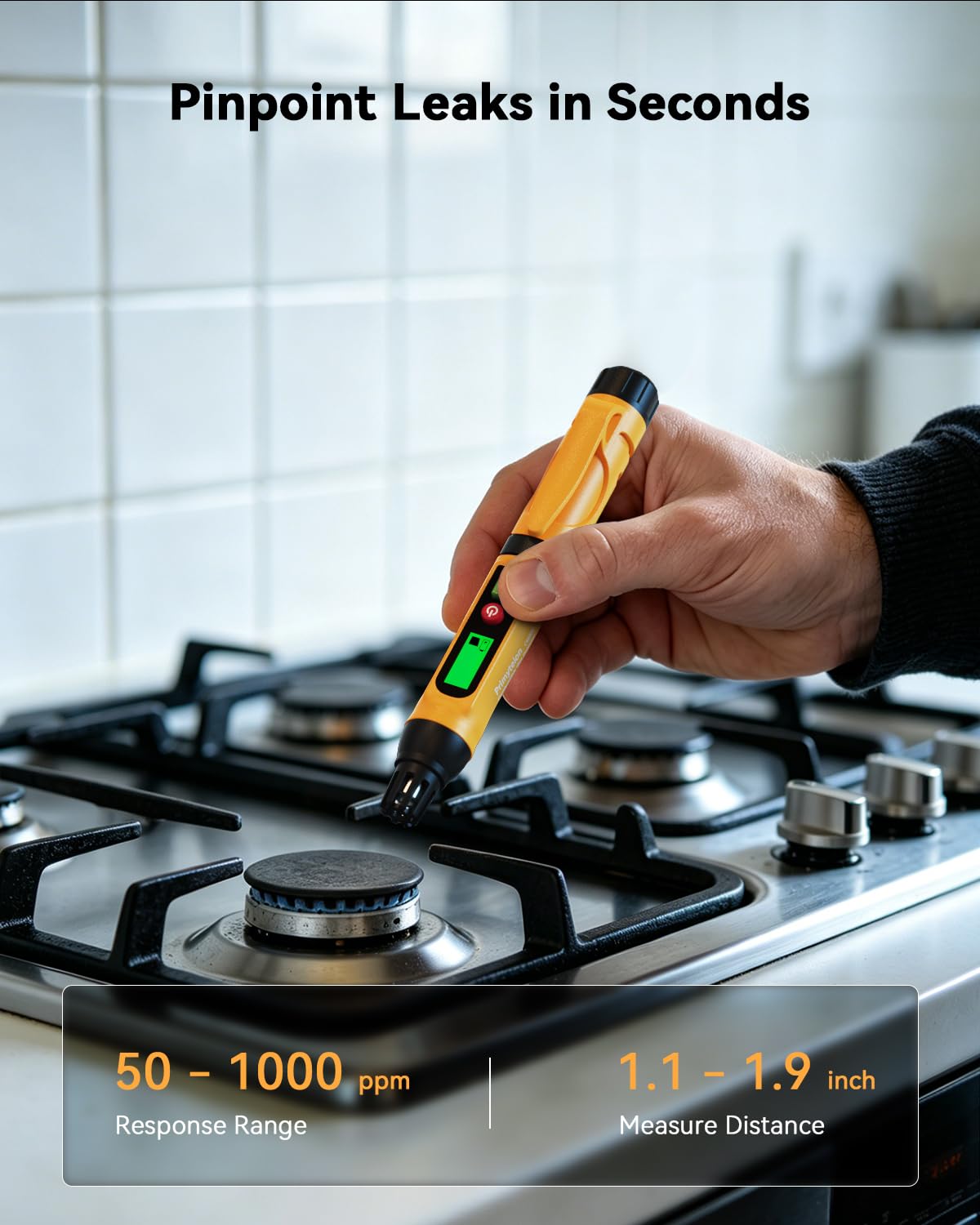 Gas Leak Detector Pen - Detect Methane, Propane -3