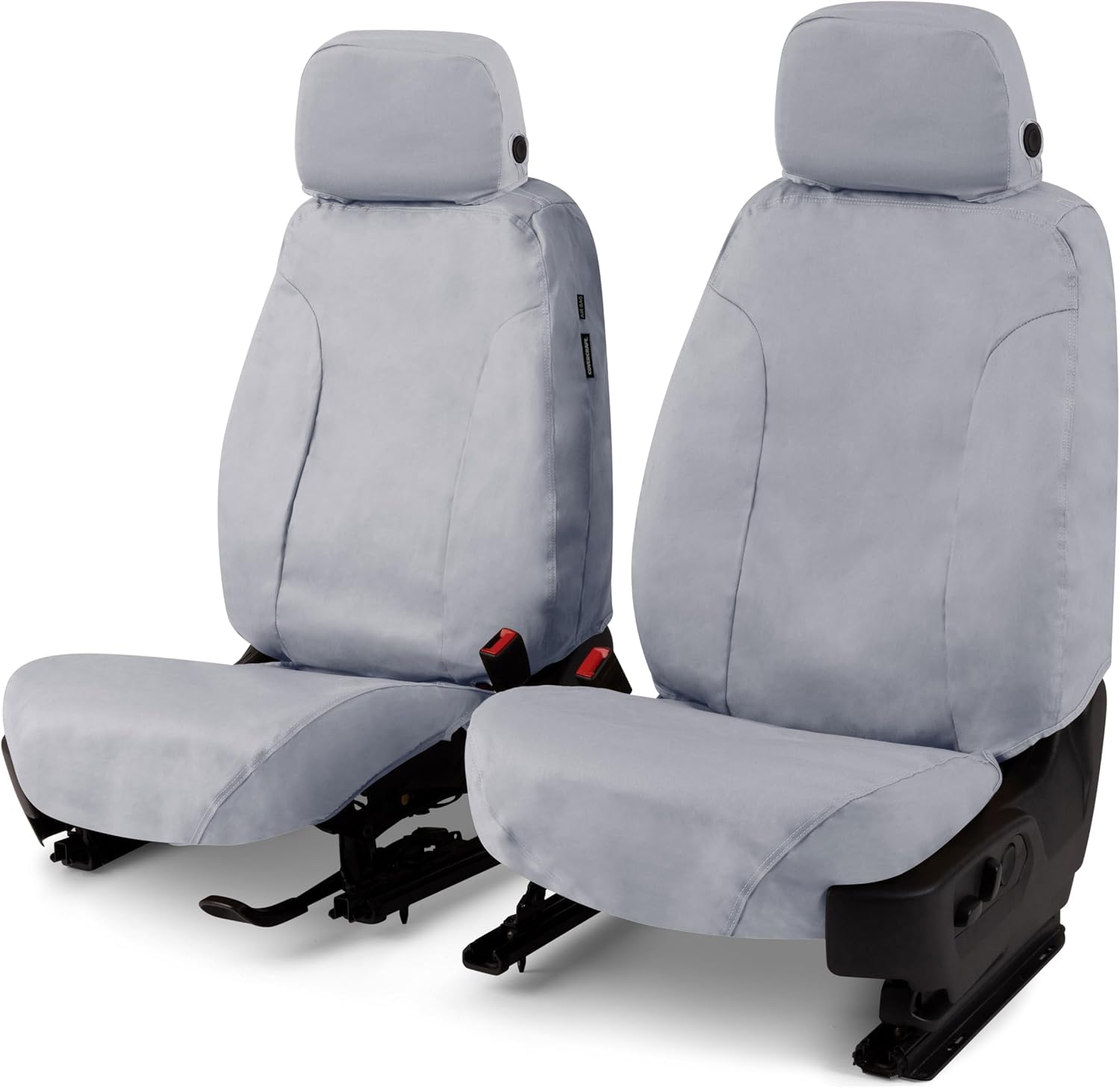 Covercraft Polycotton Custom Seat Covers for 2024-2026 Toyota Tacoma (Excludes TRD Pro), 1st Row Bucket Seats, Grey