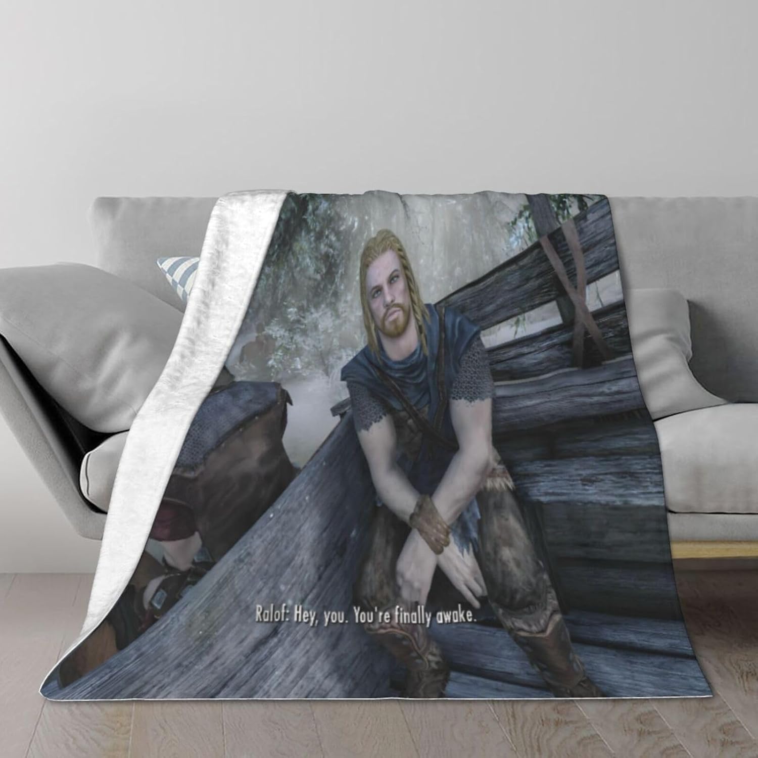 You're Finally Awake Throw Blanket Soft Warm Cozy Blanket Decorative Blanket for Home Sofa Bedding 60x80 inch