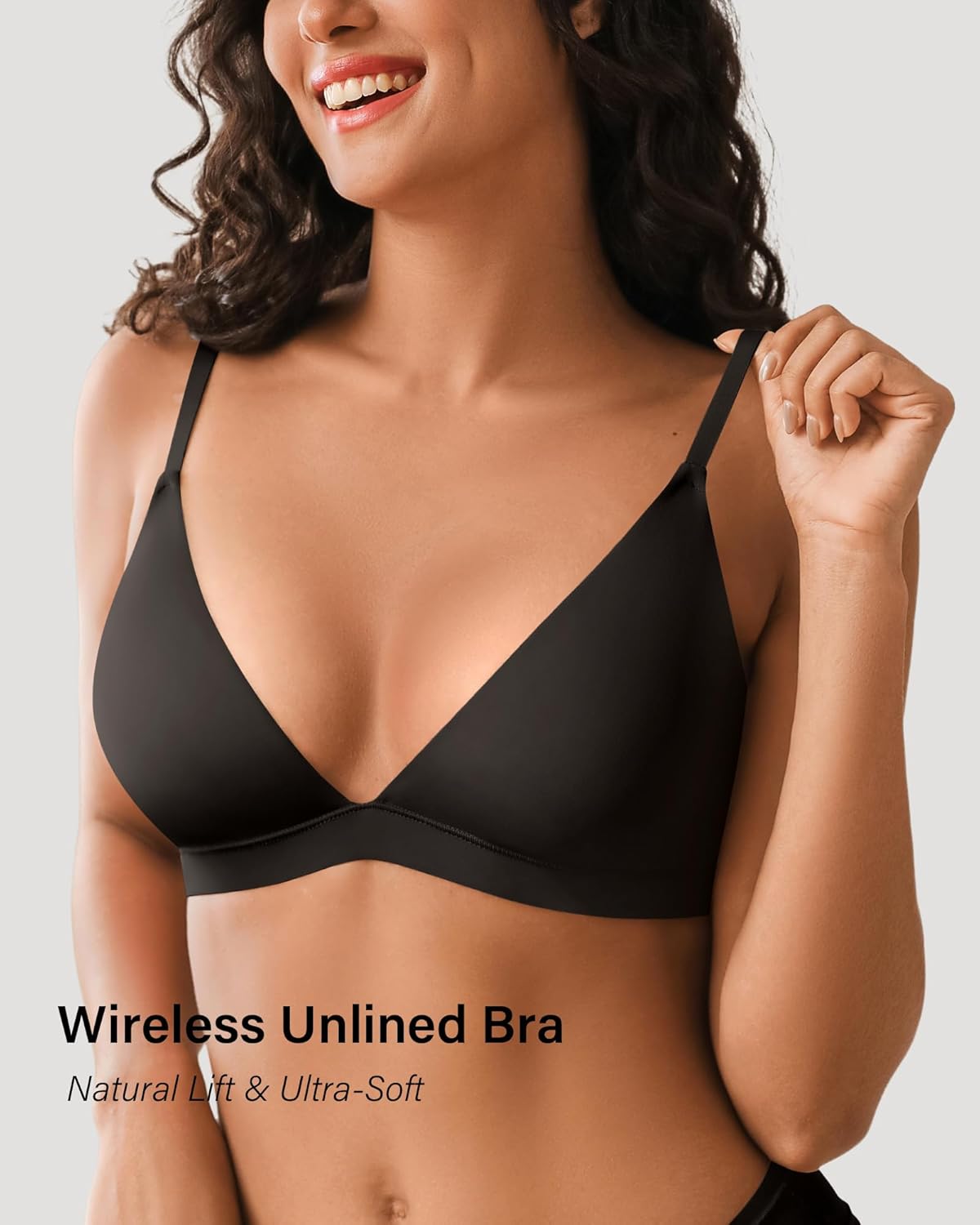 Seamless Wireless Bra for Women Unlined Unpadded Bralette with Nipple Covers Comfort Cami Top Bra Breathable Smooth Bras - Image 4