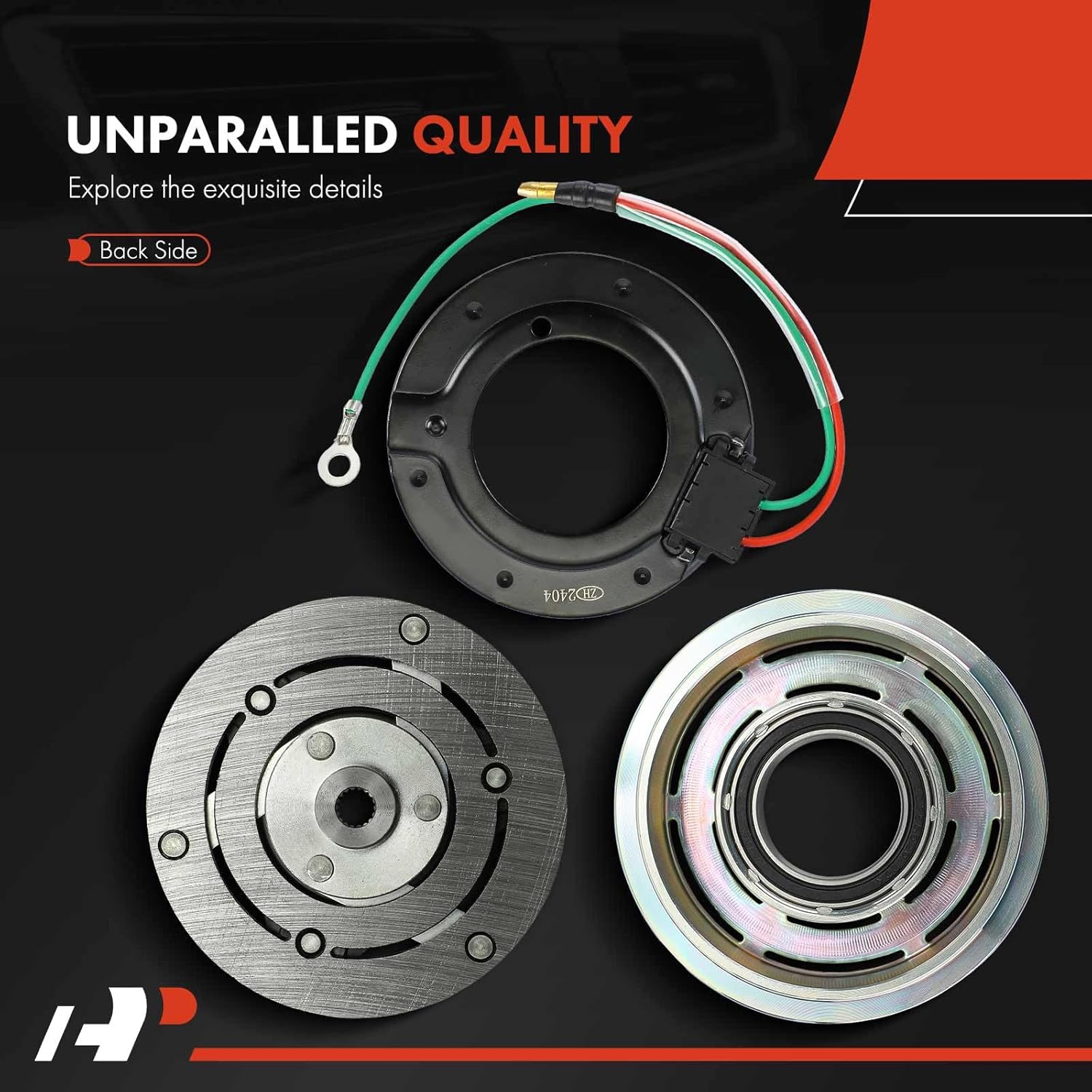 A-Premium Air Conditioner AC Compressor Clutch Kit Compatible with Honda Civic 2006-2011 & Acura CSX 2010-2011, 2.0L