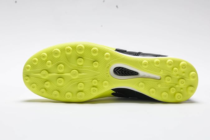 KELME Men's Turf Soccer Cleats - أحذية كرة القدم في الهواء الطلق / أحجام الكبار الداخلية للجنسين - Pro Calfskin Leather Soccer Shoes - TF